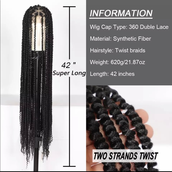 42 inches full lace braided wig - Picture 6 of 6